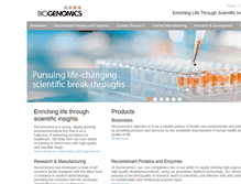 Tablet Screenshot of biogenomics.co.in